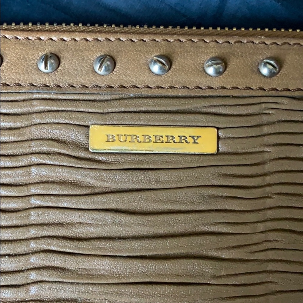 Burberry leather wallet/wristlet